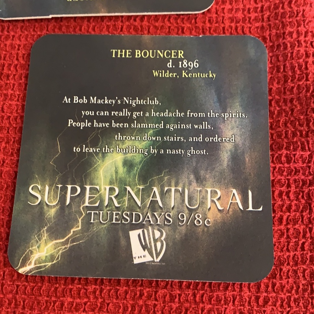 6 supernatural premiere coasters